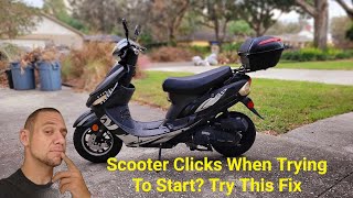 Scooter Clicks When Trying To Start? Try This 50cc-150cc GY6