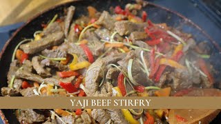 YAJI BEEF STIRFRY! | exploring the deliciously rich Hausa Yaji Spice