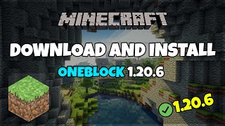 How to download and install one block in minecraft 1.20.6