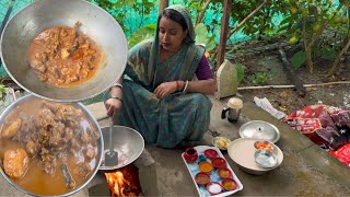 Coconut Chicken Curry॥নারকেলের দুধ দিয়ে দেশি মুরগির মাংসের রেসিপি॥chicken curry in village style ॥