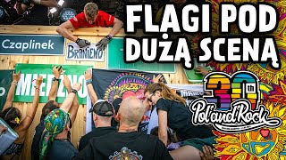 Zawiesili flagi na Dużej Scenie! #polandrock2024