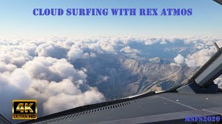 MSFS2020 [4K]: Cloud Surfing with REX Atmos