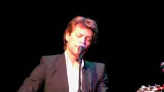 Jon Bon Jovi plays "Someday I'll Be Saturday Night" acoustic at Lincoln Center NYC 11/16/2009