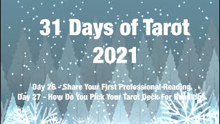 31 Days of Tarot 2021 - Day 26 & 27