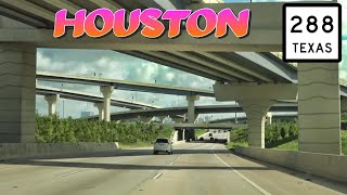 TX-288 NB 'South Freeway' into Houston, Texas