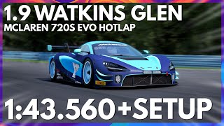 Watkins Glen Hotlap + Setup | 1:43.560 | McLaren 720s Evo