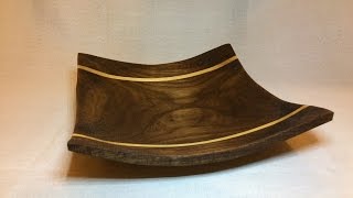 Wood turning - Guide on turning Square Segmented platter (Walnut/Ash)