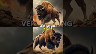 Heavy and strong bison