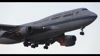 RARE | Kuwait Airways 747-400 Landing at Chicago O'Hare