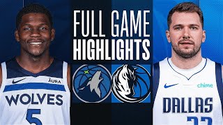 Minnesota Timberwolves vs. Dallas Mavericks Full Game Highlights | Oct 7 | 2023 NBA Preseason