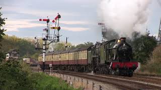 GWR Hall Class No.6990 'Witherslack Hall' & BR Standard Class 9F No.92214 at Swithland [GCR]