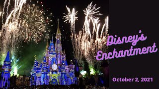 Disney World Enchantment|Magic Kingdom New Fireworks|Crystal Palace|