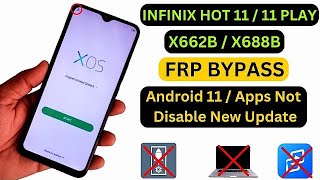 Infinix Hot 11 Play FRP bypass | X662 FRP bypass