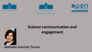 Science communication and engagement (Jadranka Jezeršek Turnes)