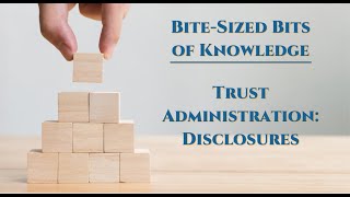 BBK EP 31  Trust Administration   Disclosures