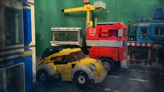 Lego transformers stop motion