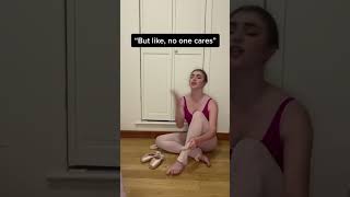 Ans she always thinks she's better than everyone else #ballet #ballethumor #pointeshoes #ballerina