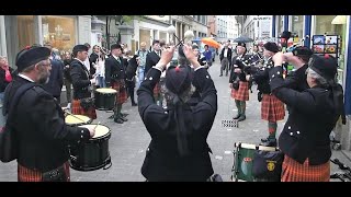 "MSR Set" -  "Schotten" am Trummle Bummle im Zürcher Niederdorf / Zurich Caledonian Pipe Band 2014