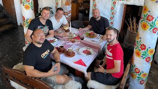 Five Guys on a Traditional Ukrainian Lunch in Lviv