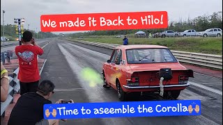 3TC Drag Corolla Assembly time in Hilo #psiracing #3tc #ogamiracing