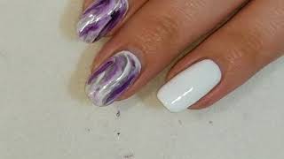 Manicure Monday | Gel Marble Design