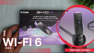 D-Link AX1800 - WIFI 6 USB ADAPTER PERTAMA DI DUNIA !