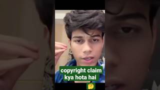 Copyright Claim kya 🤔 hota hai ft. @adarshuc #youtubecopyrightrules #copyrightlaw