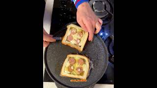 سوسیس با نون تست(Sausage with toast)