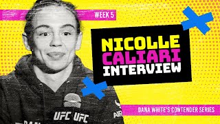 Nicolle Caliari full Contender Series Week 5 post-fight interview