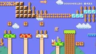 Super Mario Maker (Wii U) - "Toadette's the Winner" (#4) & "Super Star Speedway 2 (#5) of my Levels!