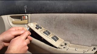 How to Remove & Replace Toyota Corolla Master Window Control Switch ZZE Models 2001-2007