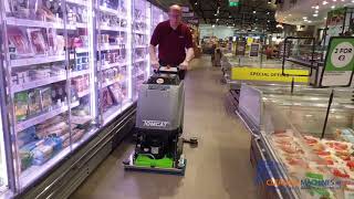 Tomcat Micro Mini 24E scrubber dryer supermarket cleaning