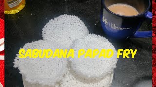 Navratri SPL.Sabudana Papad Fry |Morning & Evening Snacks| Punjabi Kitchen Recipe