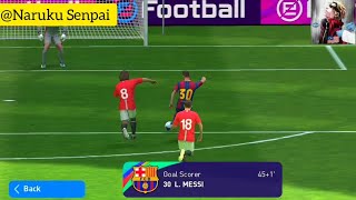 Lionel Messi did hattrick at first halftime! | PES2021 Mobile (Online Match) #1