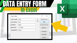 ازاي تضيف بيانات داخل جدول بيانات باستخدام data entry form