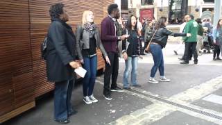 Singology perform "Shackles" at Borough Market