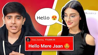 Total Gaming Flirting With Payal Gaming 😍 #payalgaming #totalgaming #ajjubhai