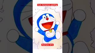 Cute Doraemon drawing #painting #doraemon #cartoon #animation #ytshorts #shorts #doraemonsong #art