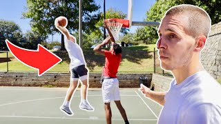 Block My Dunk, You Get $100! (He Almost Broke My Nose)