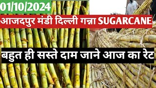 01/10/2024 azadpur mandi sabji tody sugarcane गन्ना का भाव