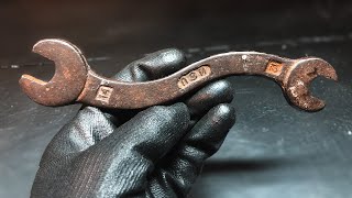 Restoration of an old wrench USSR. World War II