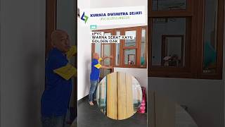 Kusen Serat Kayu uPVC Golden Oak #kayu #kayujati #kayumeranti #kusenkayu