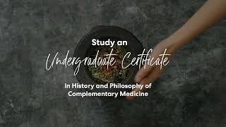 Study an undergraduate certificate in History and Philosophy of Complementary Medicine