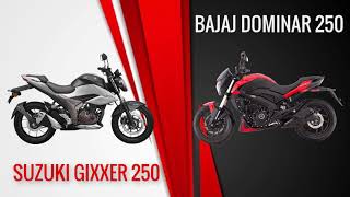 Comparando las motos|SUZUKI GIXXER 250 VS BAJAJ DOMINAR 250 ¿CUAL ES MEJOR?