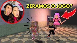 MINHA PRIMEIRA VEZ JOGANDO FUJA DA SENHORITA ANI-TRON - ROBLOX!!!