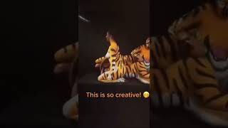 The hand as a tail looks fire 🔥 #creativity #tiktok