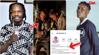 Zinoleesky has finally yank Naira Marley music from his IG Bio - Watch