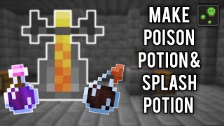 How to Make Poison Potion & Splash Potion in Minecraft Bedrock/PE/Java