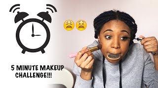 5 MINUTE MAKEUP CHALLENGE *beginners version* | OHWGE