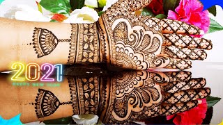 Arabic Mehndi Design For Hand|Simple And Easy Mehndi|New Jhumka Mehndi Design|Mehndi For beginners